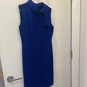 Elegant Blue Sleeveless Dress